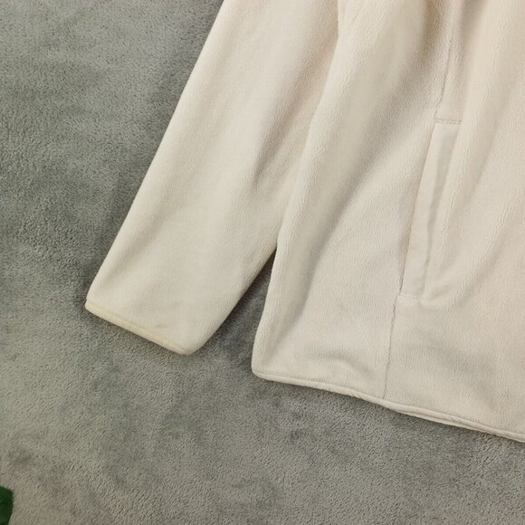 32 Degree HEAT Fleece Jacket Size LARGE Men Ivory Knit Pullover Henley Winter - Picture 3 of 12